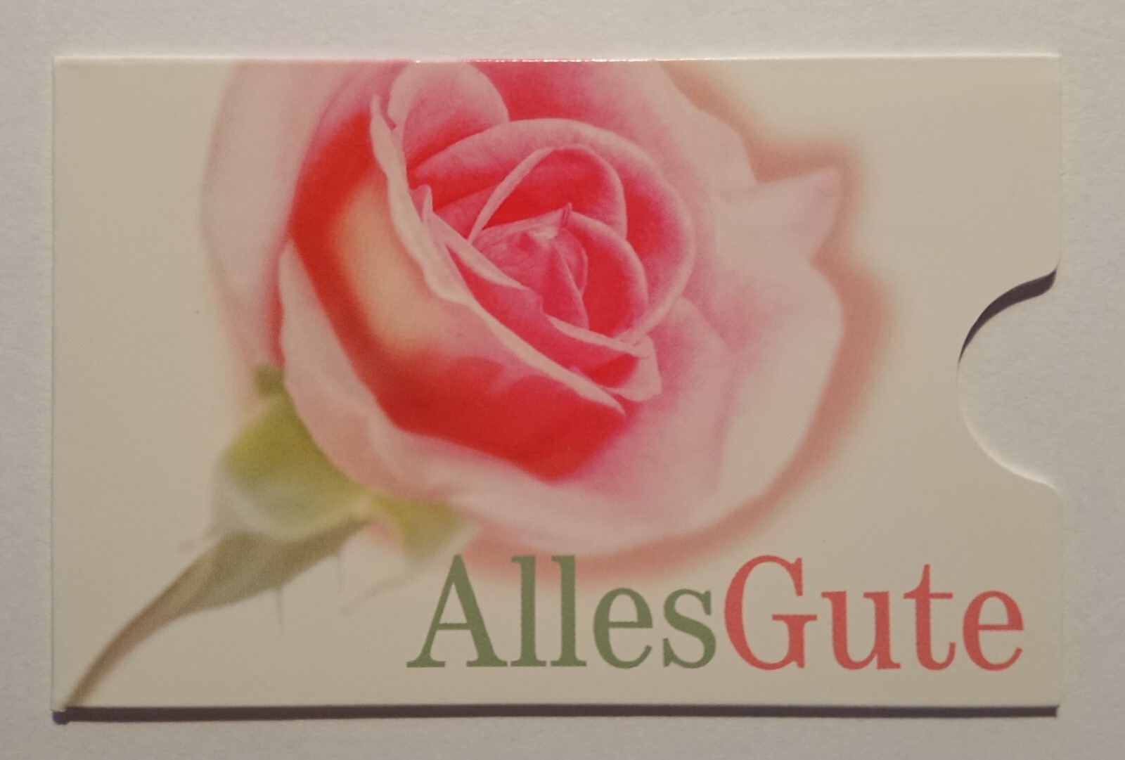 Cardholder Cardbox Phone Card Bank Card All the Best Flower Blossom Rose