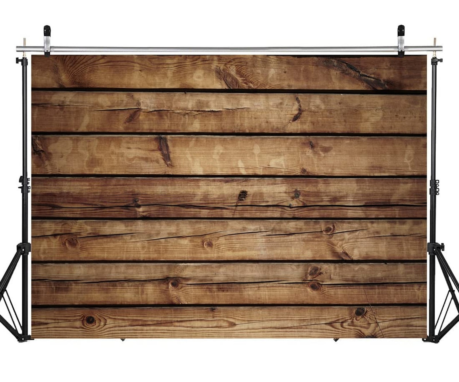 7X5FT Wood Backdrops Old Vintage Battered Wooden Board Backdrop Seamless Brow...