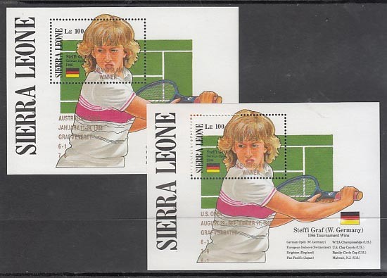 Sierra Leone - Leaves Yvert 91/2 ** Mnh Sports Soccer