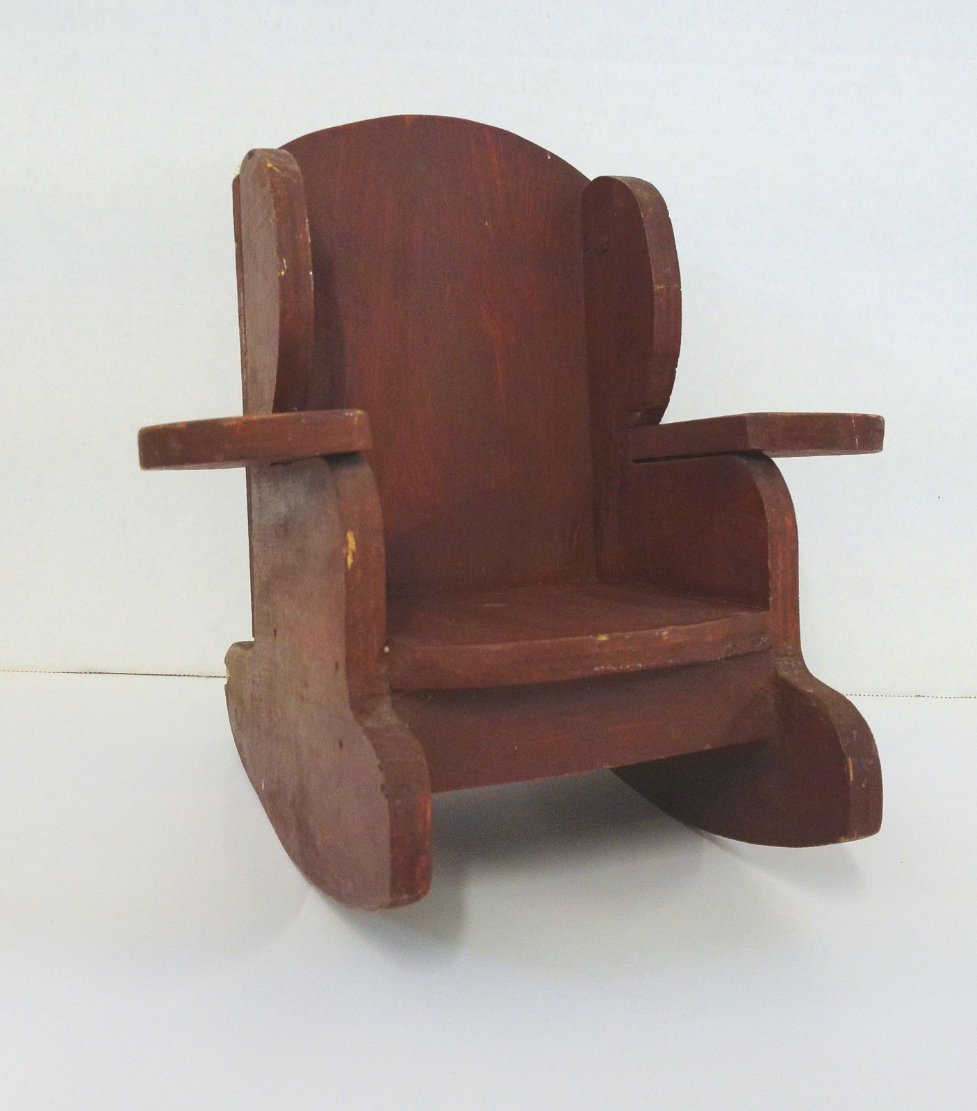 Primitive Doll Wood Rocking Chair Mission Style 10” Handmade Wood Rocker