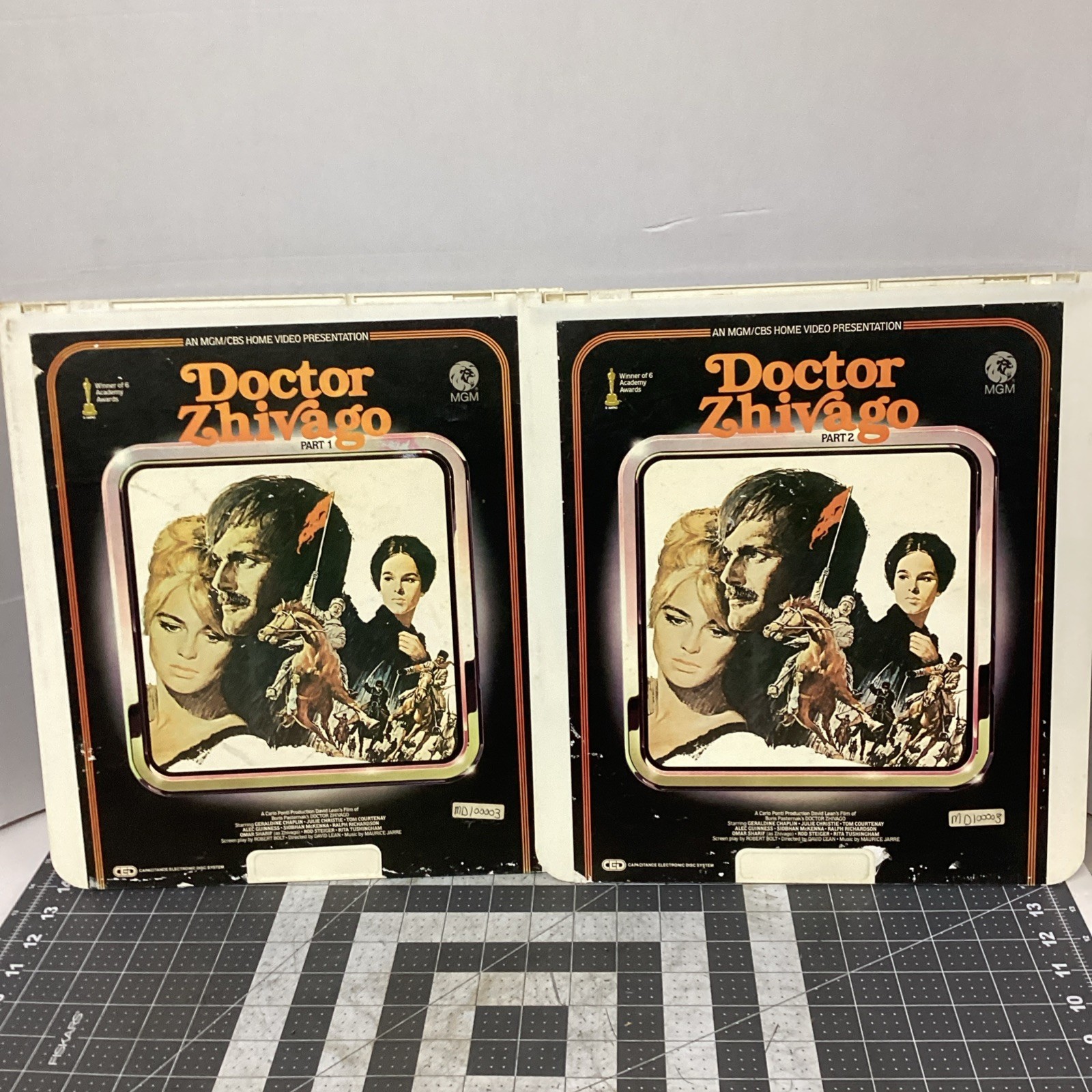 Doctor Zhivago (1981) CED VideoDisc 2 Disc Set Omar Sharif, Julie Christie