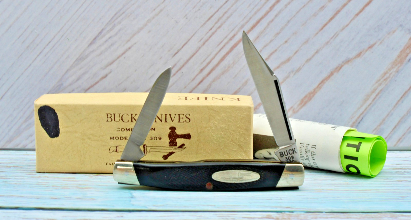 NIB Buck USA Made 309 Companion Stockman 3" Closed Pre 1986 Stock Knife