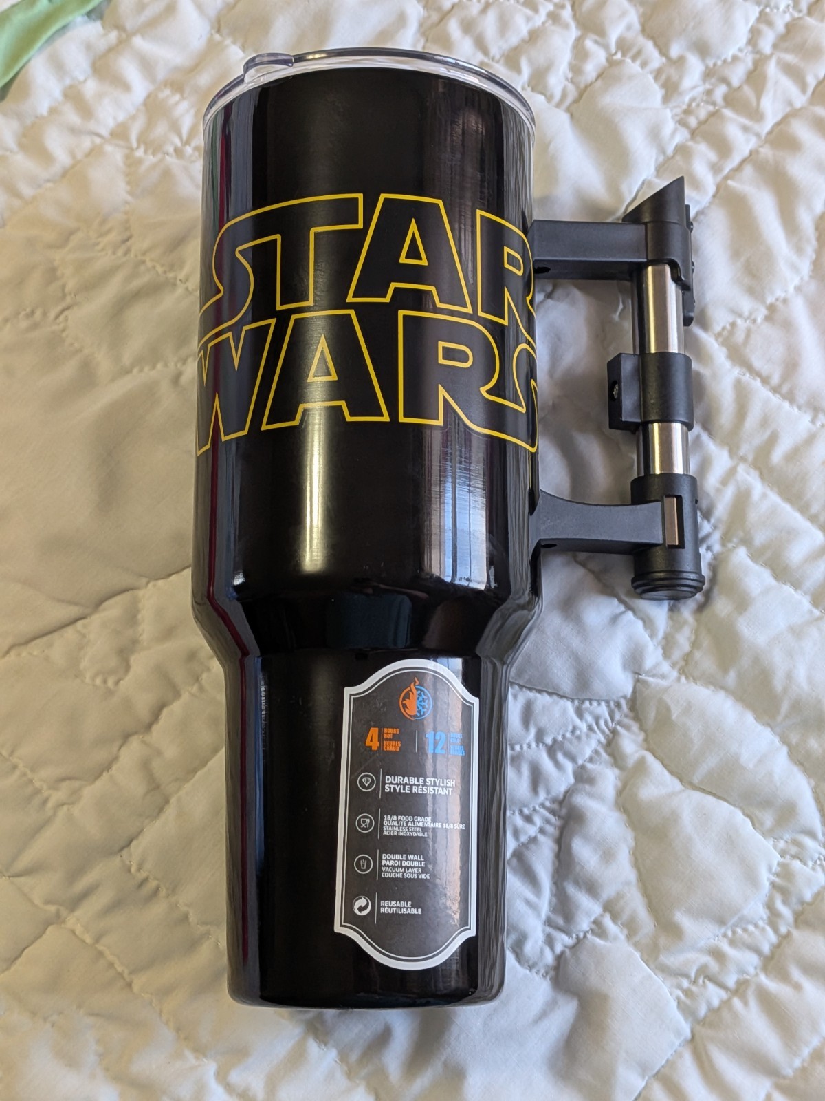 Bioworld Star Wars Logo 40 oz. Stainless Steel Tumbler And Lid New