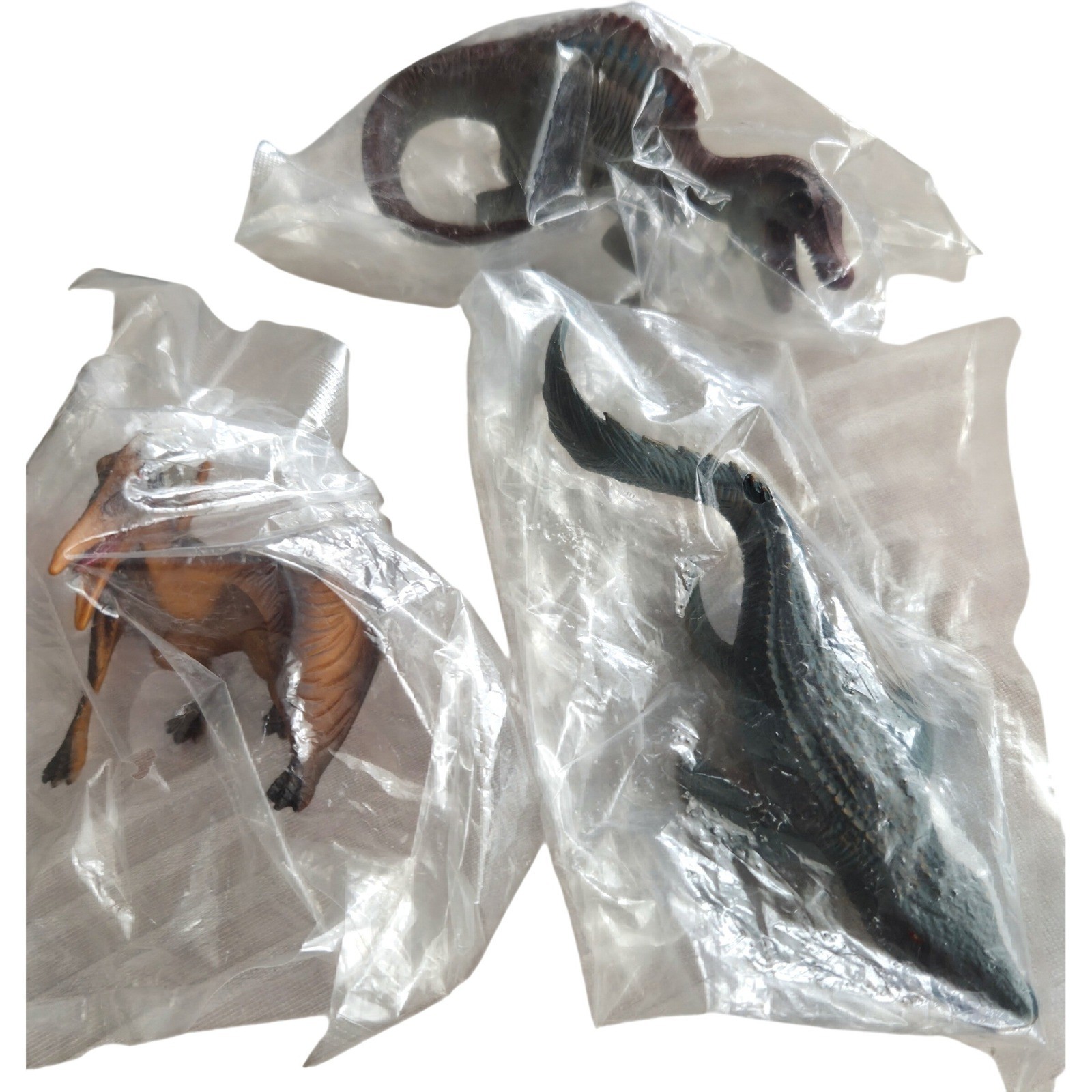 Dinosaur Toy Lot Mosasaurus Pterodactyl Baryonyx Sealed Action Figures 3pc Set