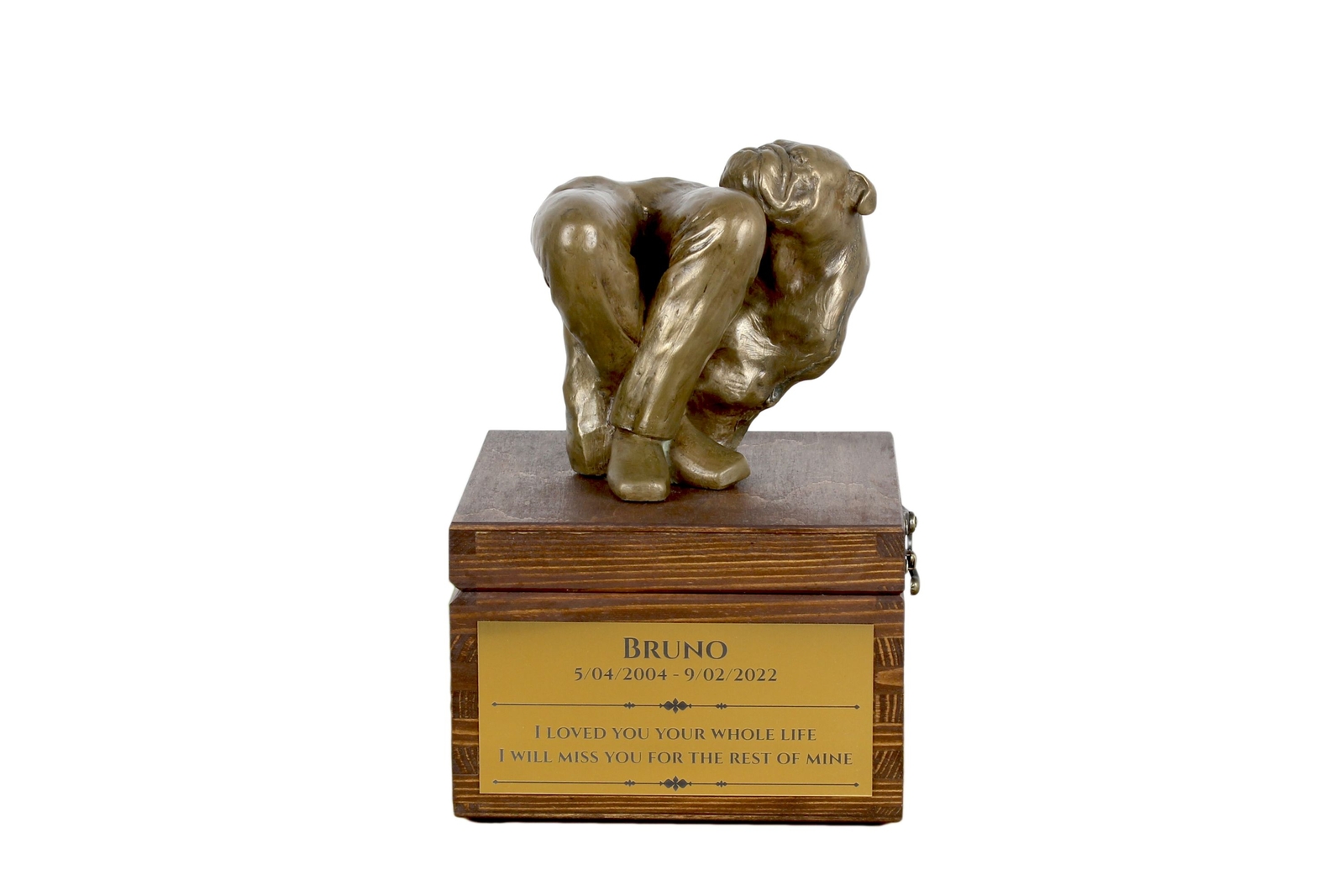 Bulldog Brown Urn Art-Dog