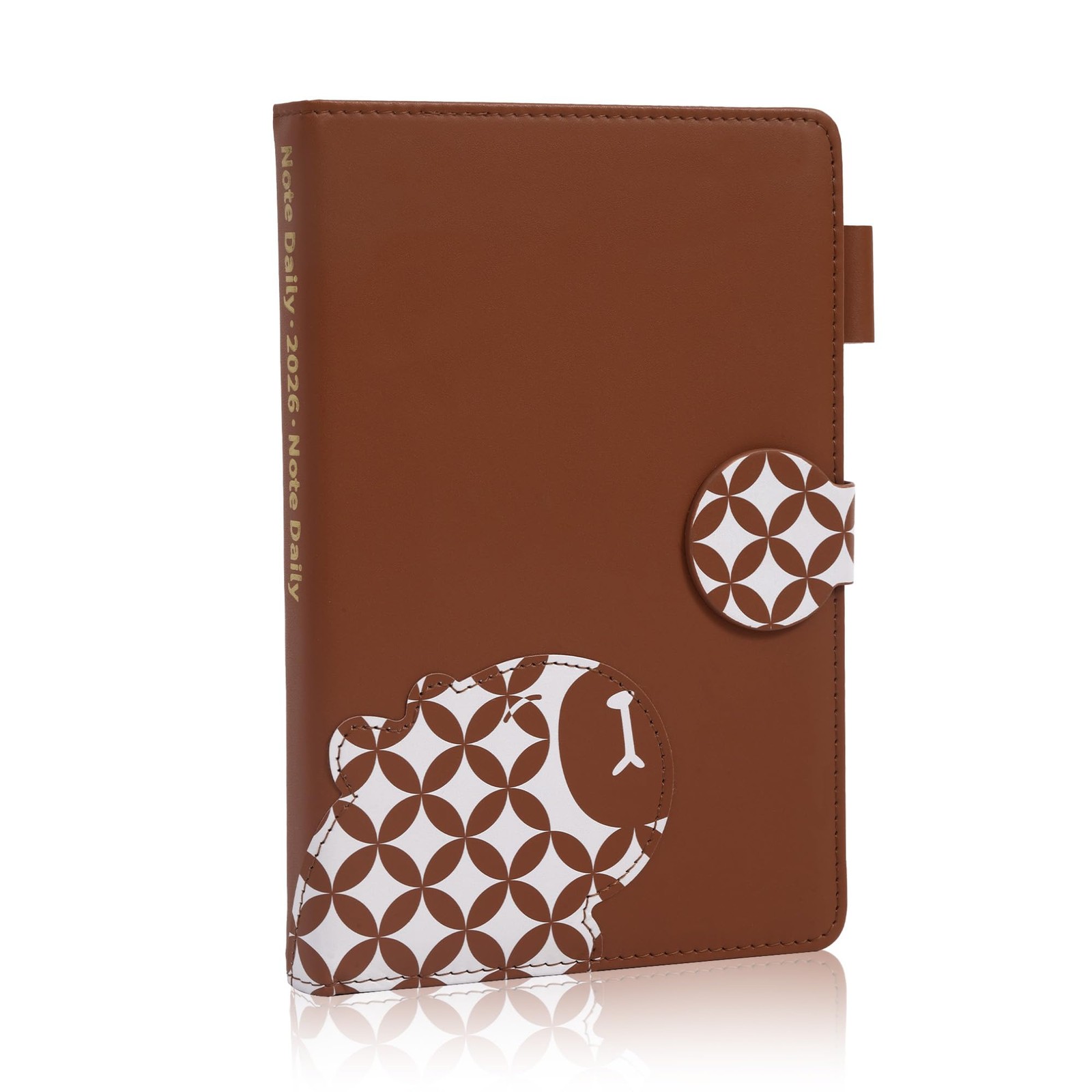 DreamDove 2026 Year Planner with Magnetic Buckle 5.5 X 8.3 inches, Brown 