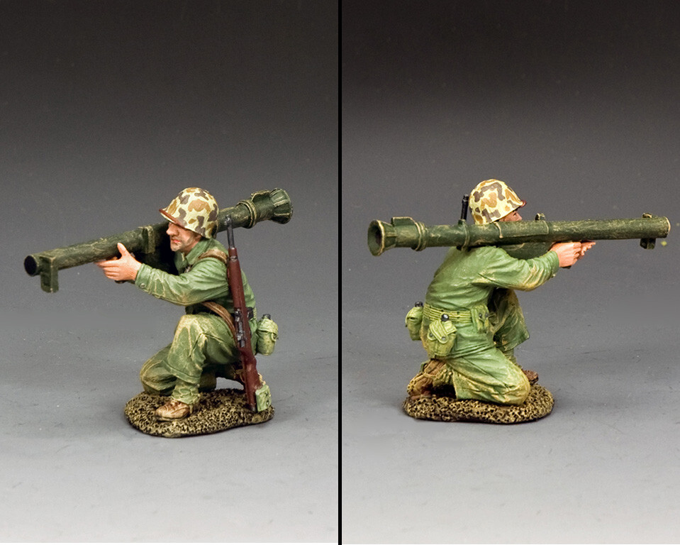King and (&) Country USMC054 Kneeling Marine w/Bazooka