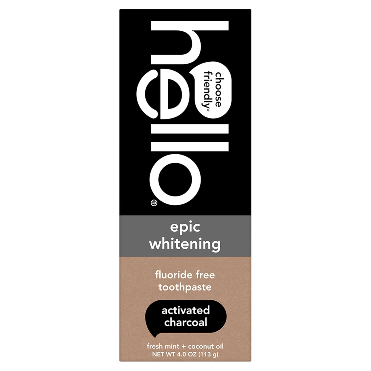 Epic Whitening Charcoal Fluoride Free Toothpaste, Activated Charcoal Toothpaste 