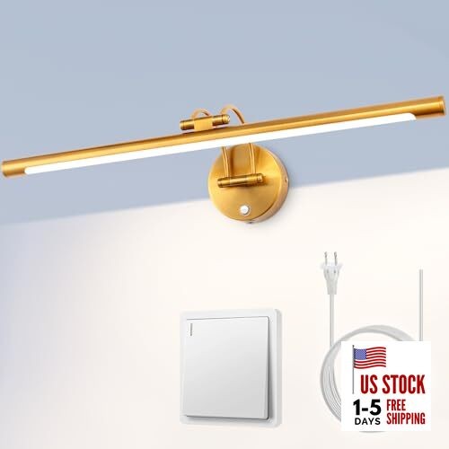  24'' Picture Lights for Wall,Vanity Lights for Bathroom,Plug-in or 