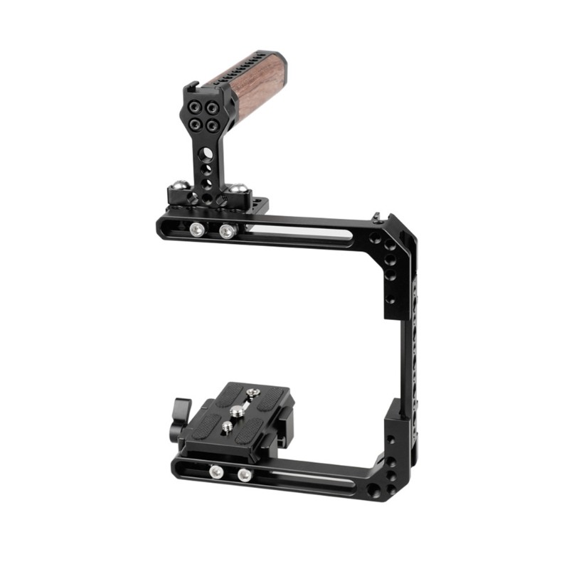 Universal Adjustable Camera Cage Quick Release Top Handle for Multiple DSLRs