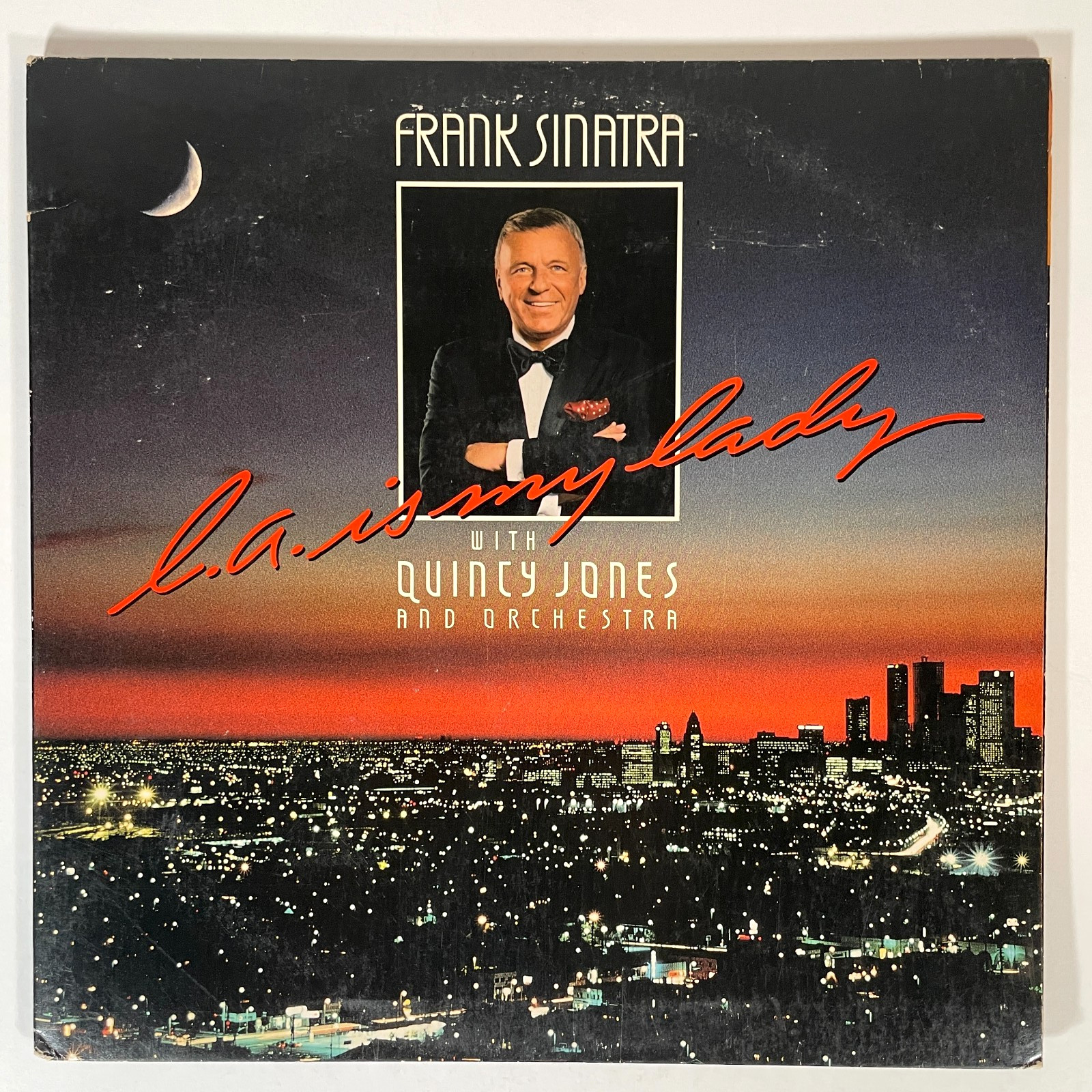 FRANK SINATRA L.A. Is My Lady Vinyl LP with Quincy Jones 1984 EX