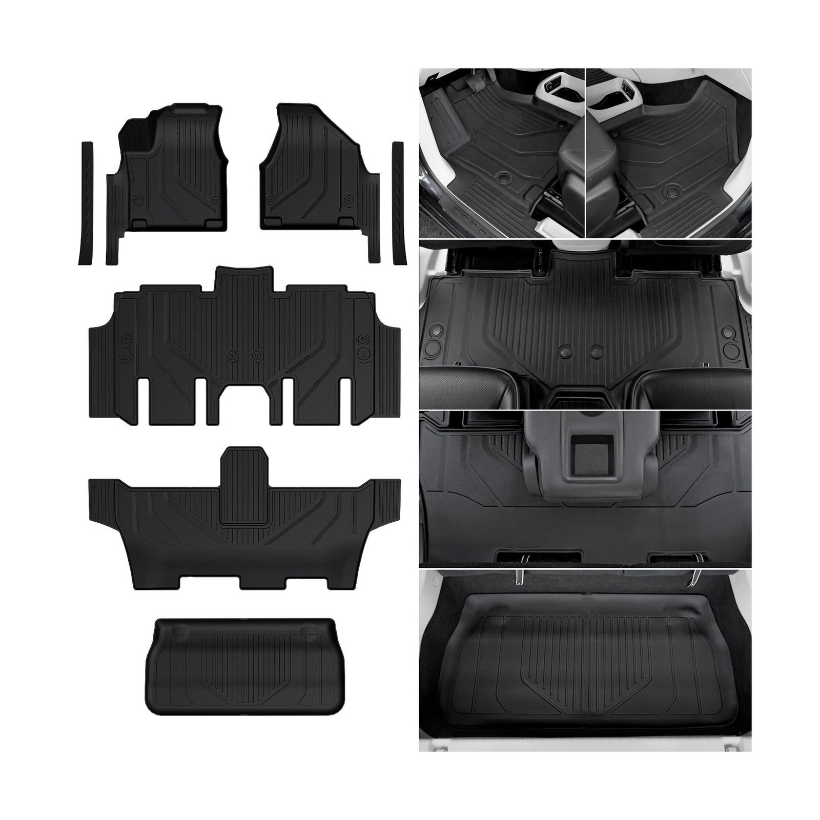 Floor Mats for Chrysler Pacifica 2017-2025 2026, All Weather Floor Mats Trunk...