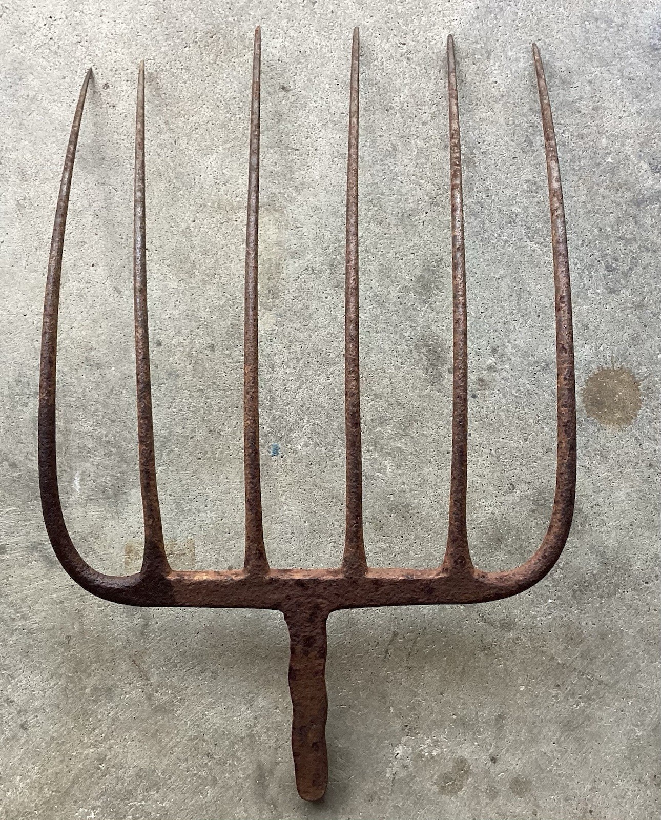 6 Tine Pitch Fork Garden Farm Vintage Decor Country Rustic