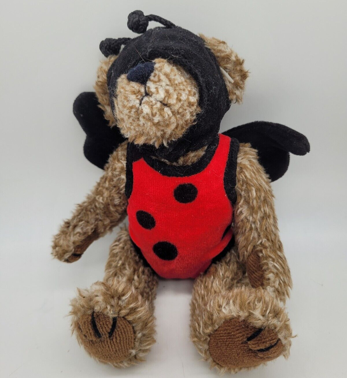 TY Attic Treasure Collection "BUGSY" The Bear Jointed ladybug plush