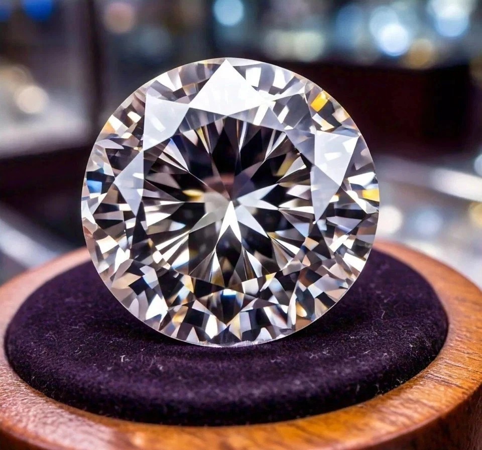 CERTIFIED 4 Ct Lab Grown diamond Round Cut Natural D Color VVS1 Clarity