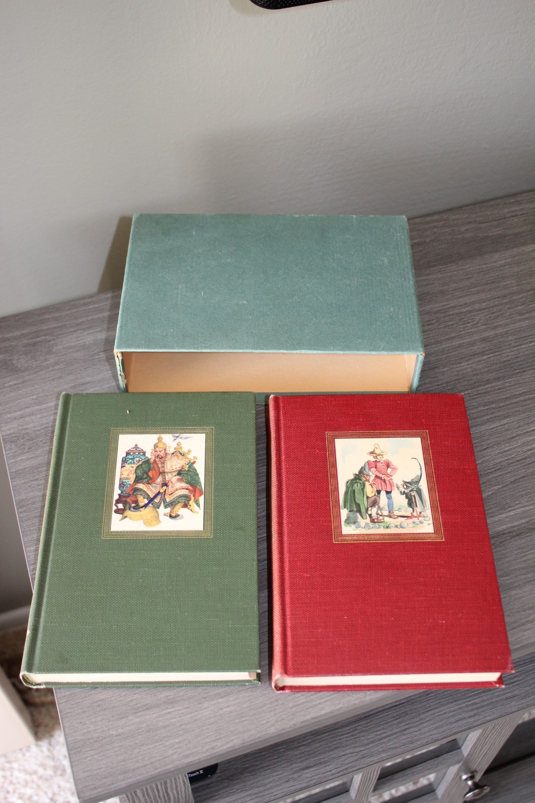 Vintage Set 1945 Anderson's Fairy Tales Books Grimm's Fairy Tales Illustrated 