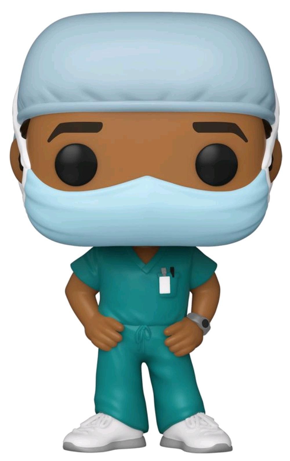 Pop! Heroes - Front Line Worker Male #2 (Green) Pop! Vinyl