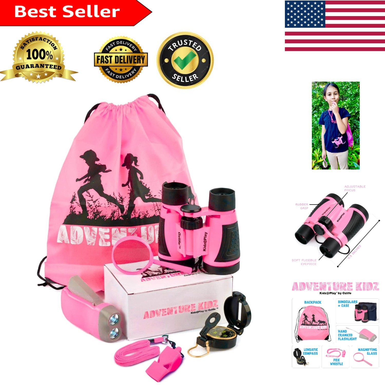 Discover Nature with Adventure Kidz Outdoor Exploration Kit for Young Explorers