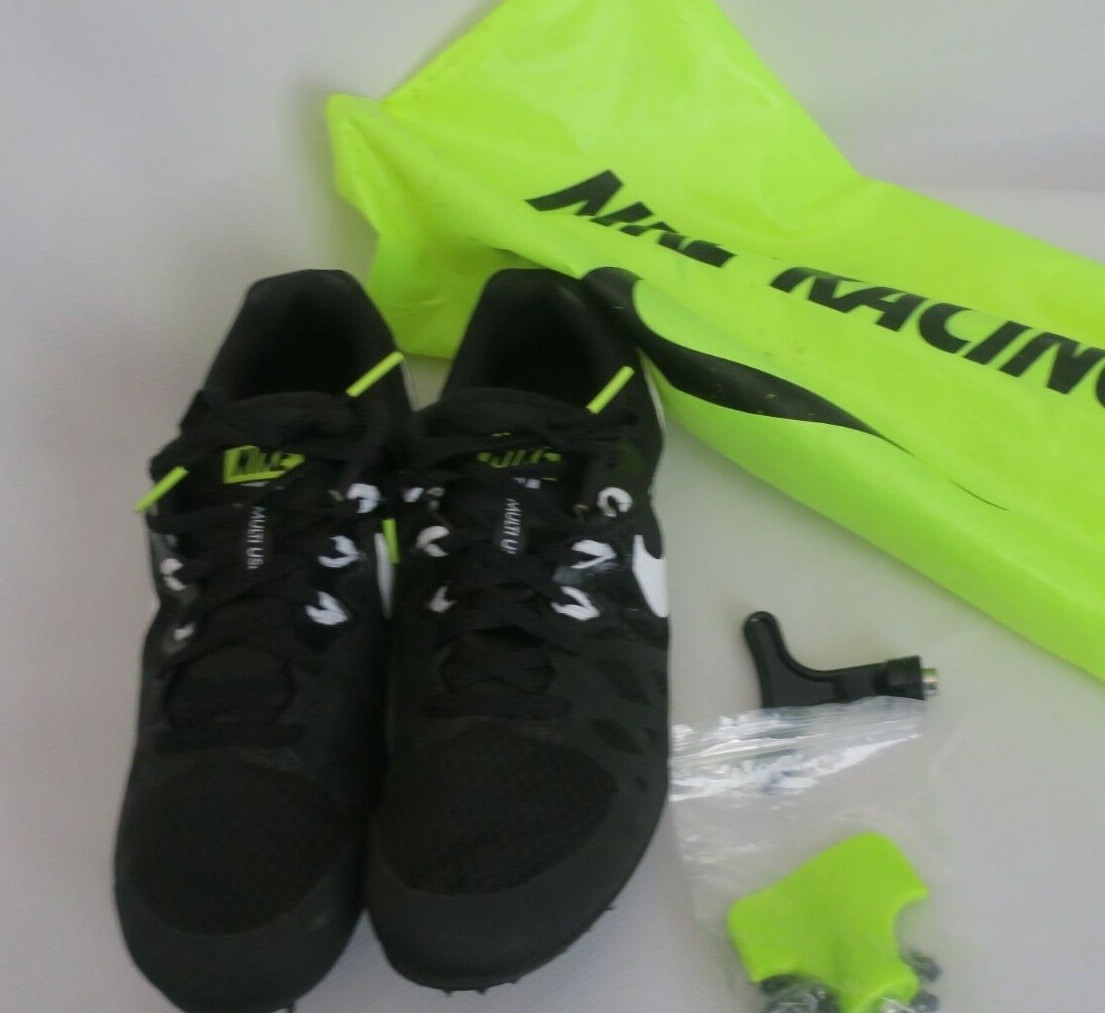 Nike Cleats Black White Swoosh Kids Size 7 Rival M  Multi Use Xtra Cleats Bag