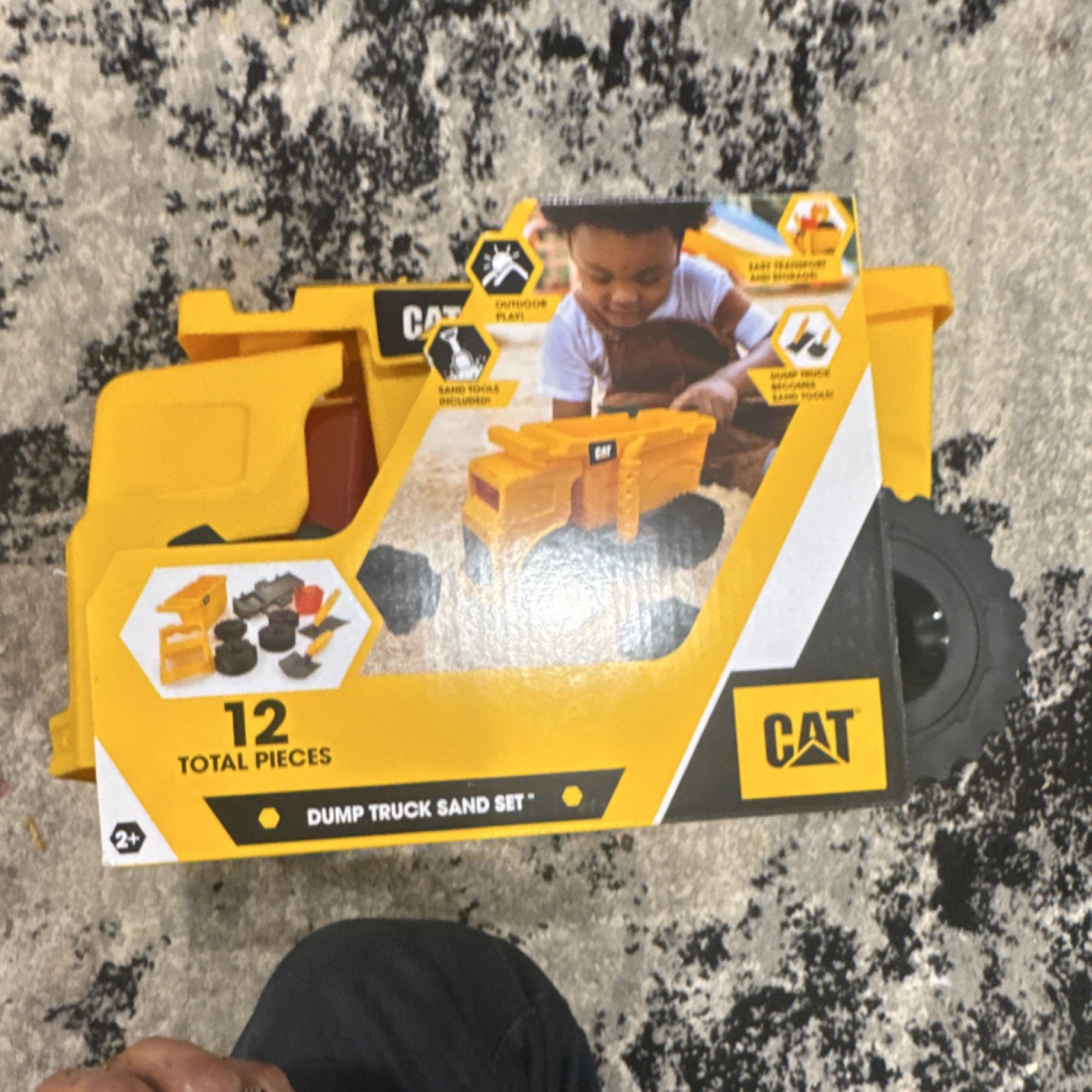 CAT Dump Truck Sand Set 12 Pieces Sandbox Toy