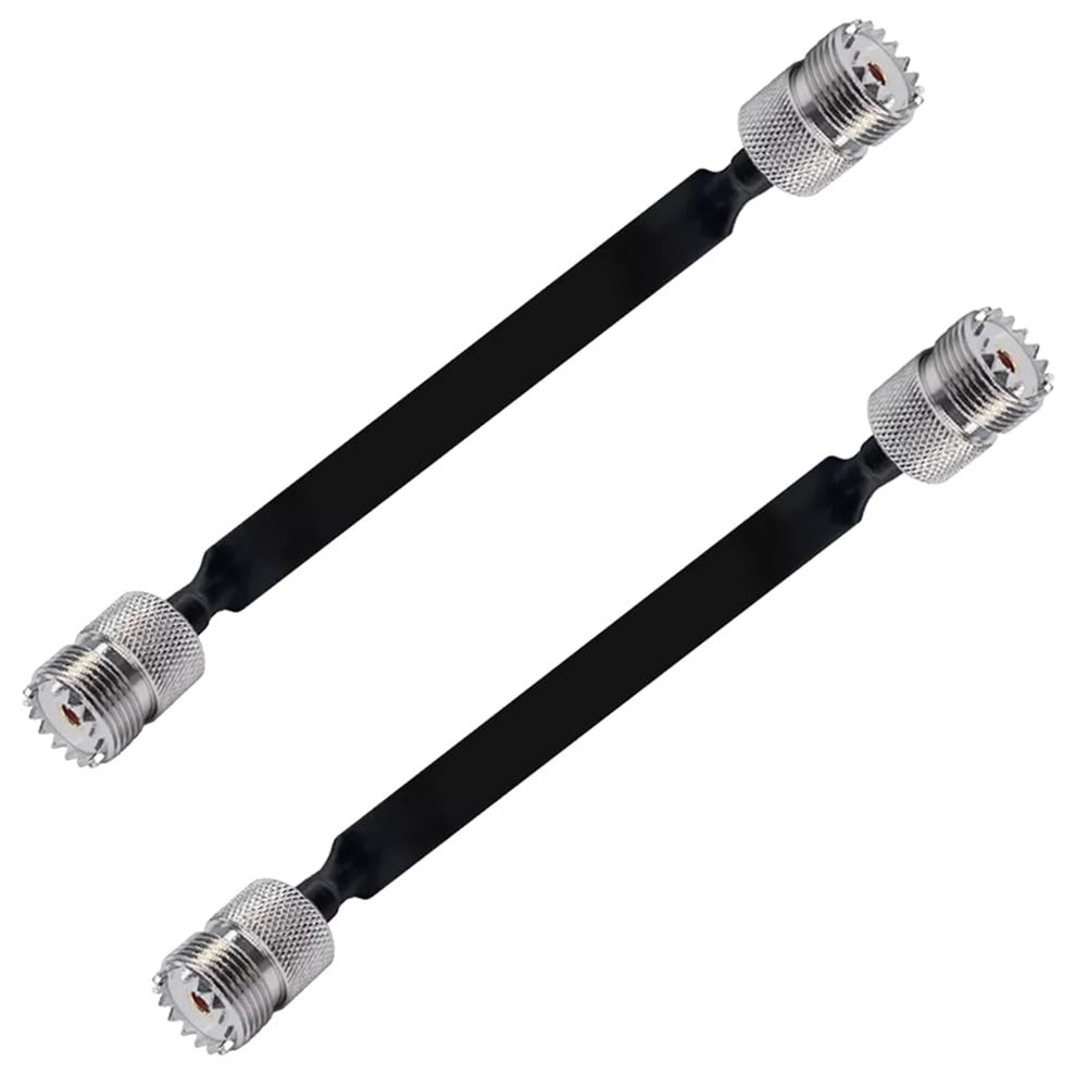 2 Pack 40cm  Coaxial Cable Window/Door Pass Through Flat Cable, SO239 UHF3637