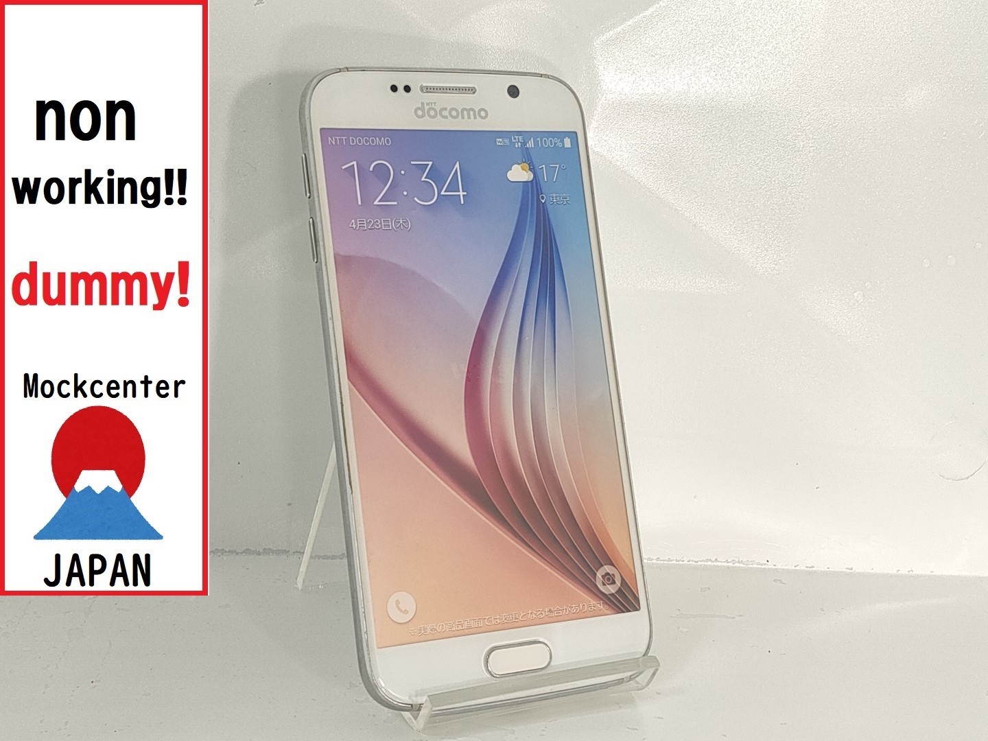 【dummy!】 Samsung Galaxy S6 （color white） 2015model non-working cellphone
