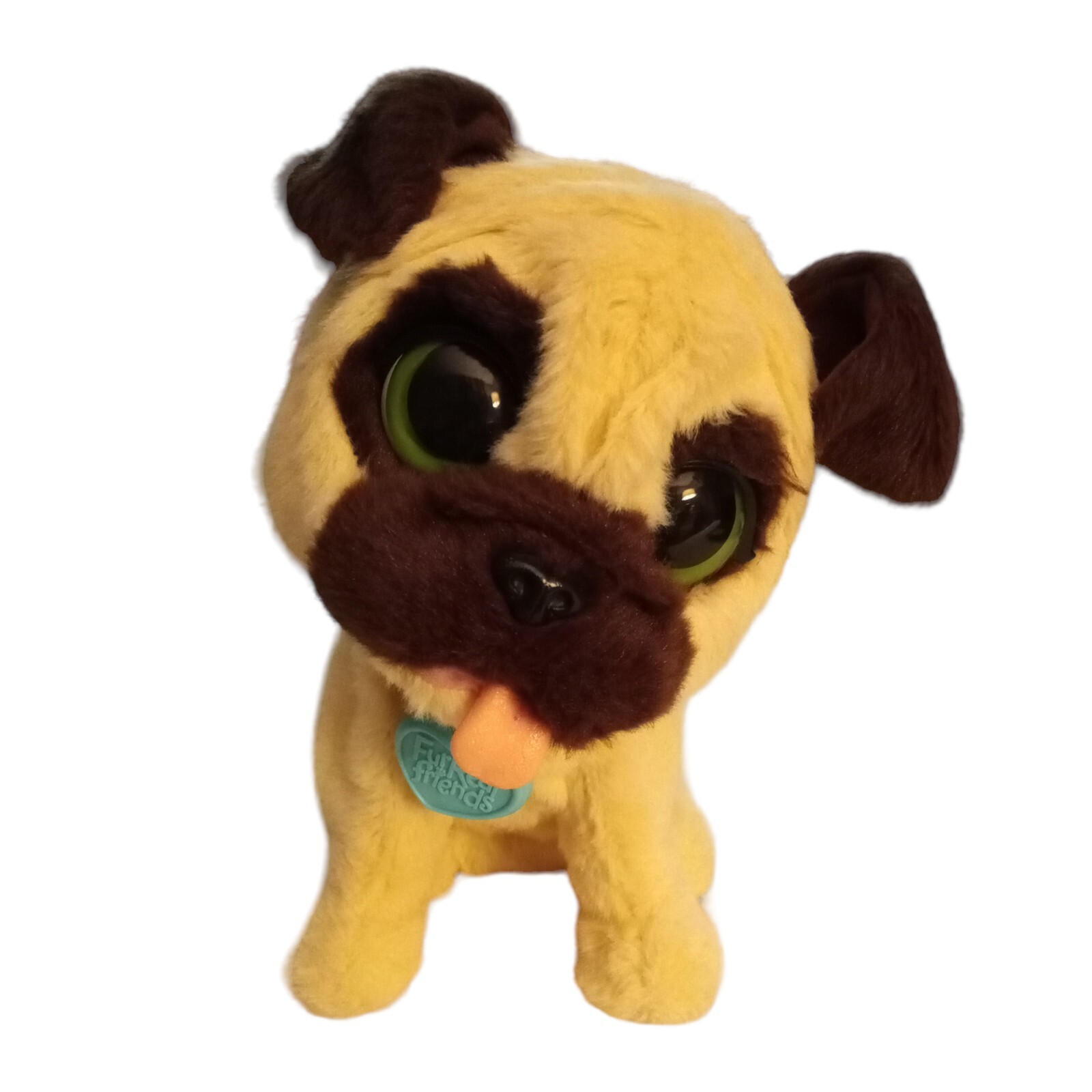 FurReal Friends JJ My Jumpin' Pug Puppy Dog Interactive Toy Plush Robot Tested