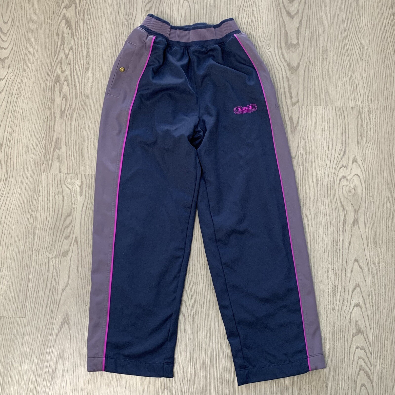 Nike LeBron Blue/Purple Dri-Fit Track Pants Youth Boys Medium