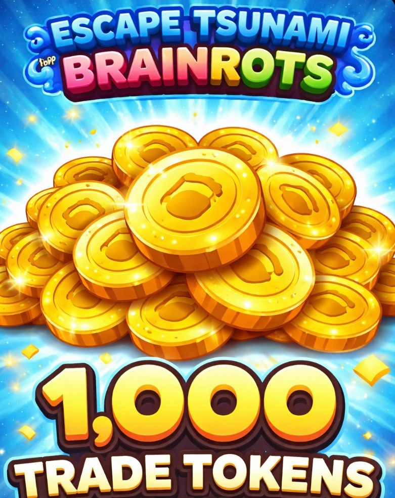 ESCAPE TSUNAMI FOR BRAINROTS! - 1000 TRADE TOKENS [CHEAPEST]