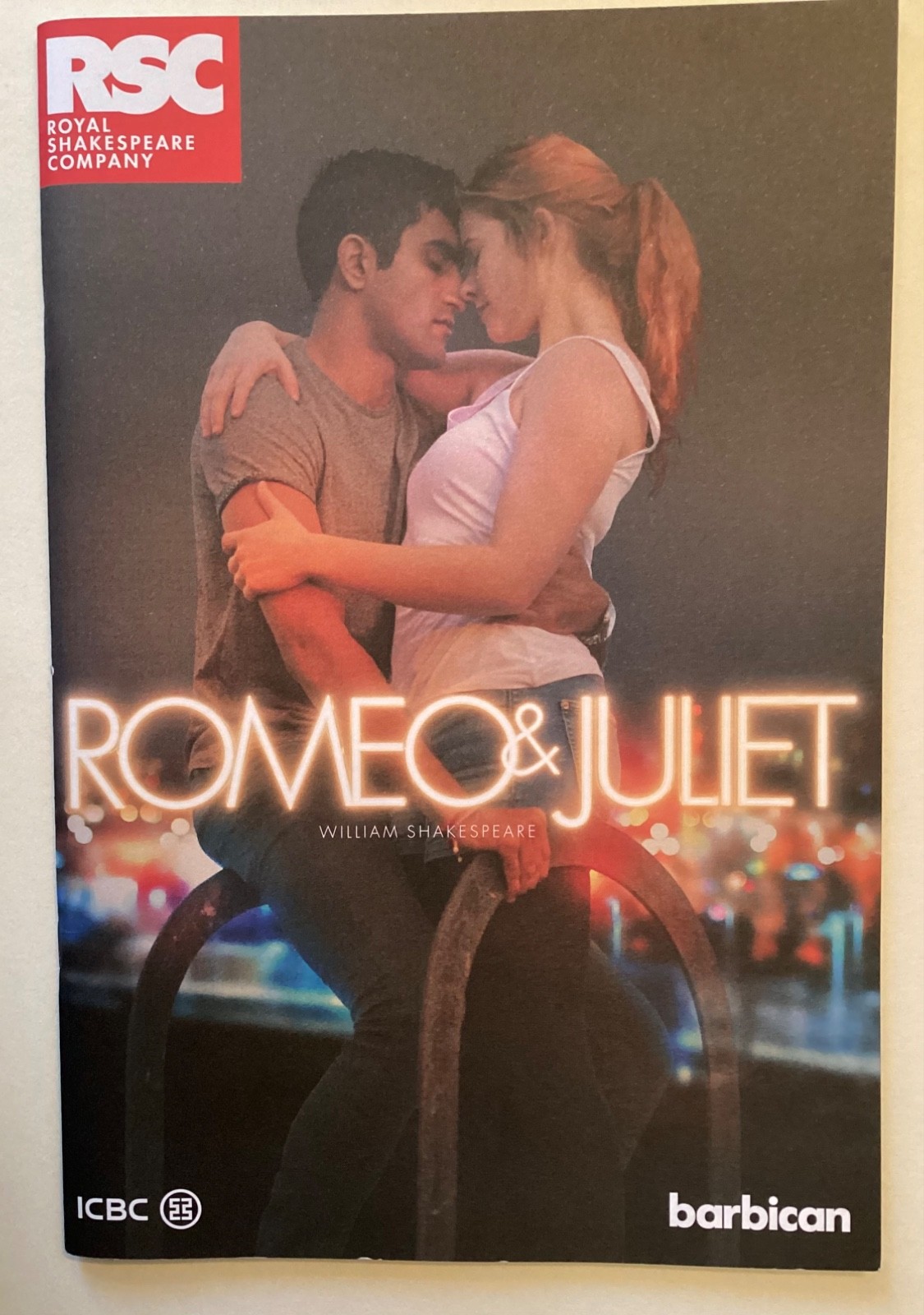 Romeo & Juliet -  RSC - Barbican Theatre Programme 2018