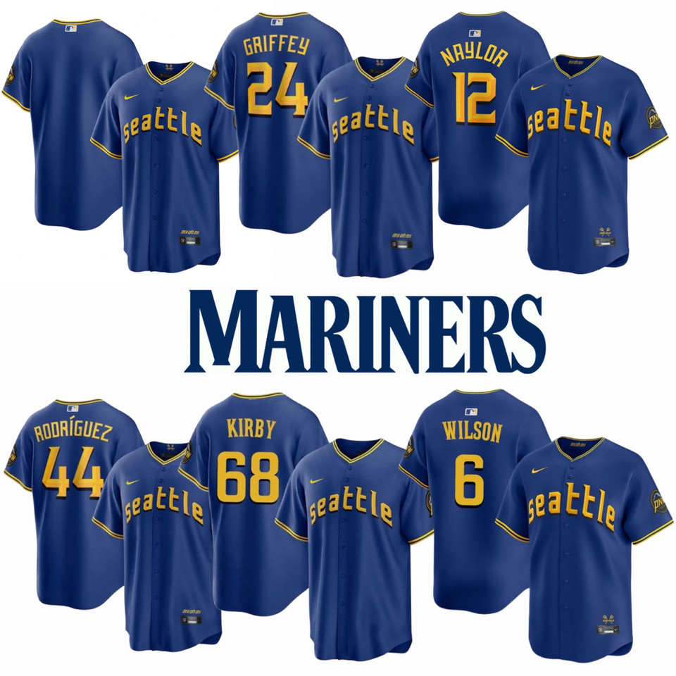Mariners MEN Royal 2023 City Connect Stitched Jersey