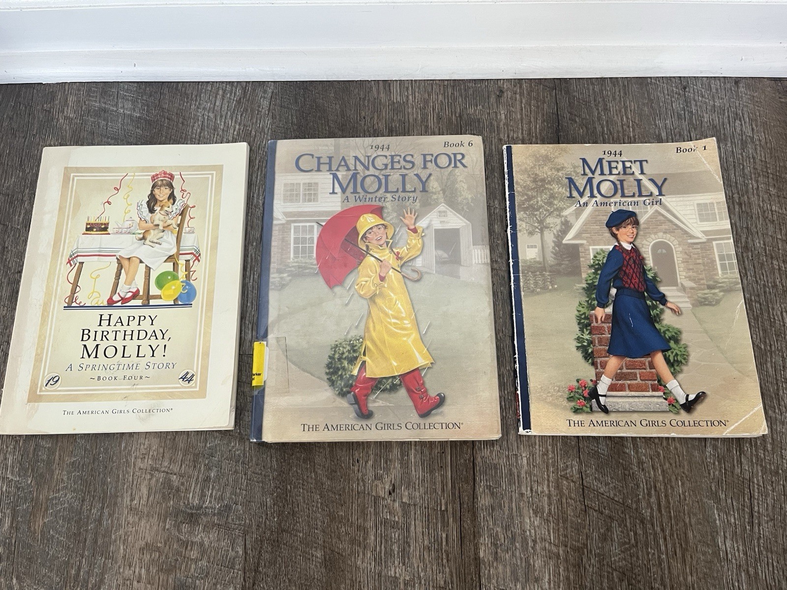 Lot of 3 American Girl Doll MOLLY Books, Pre Owned GOOD CONDITION!!!