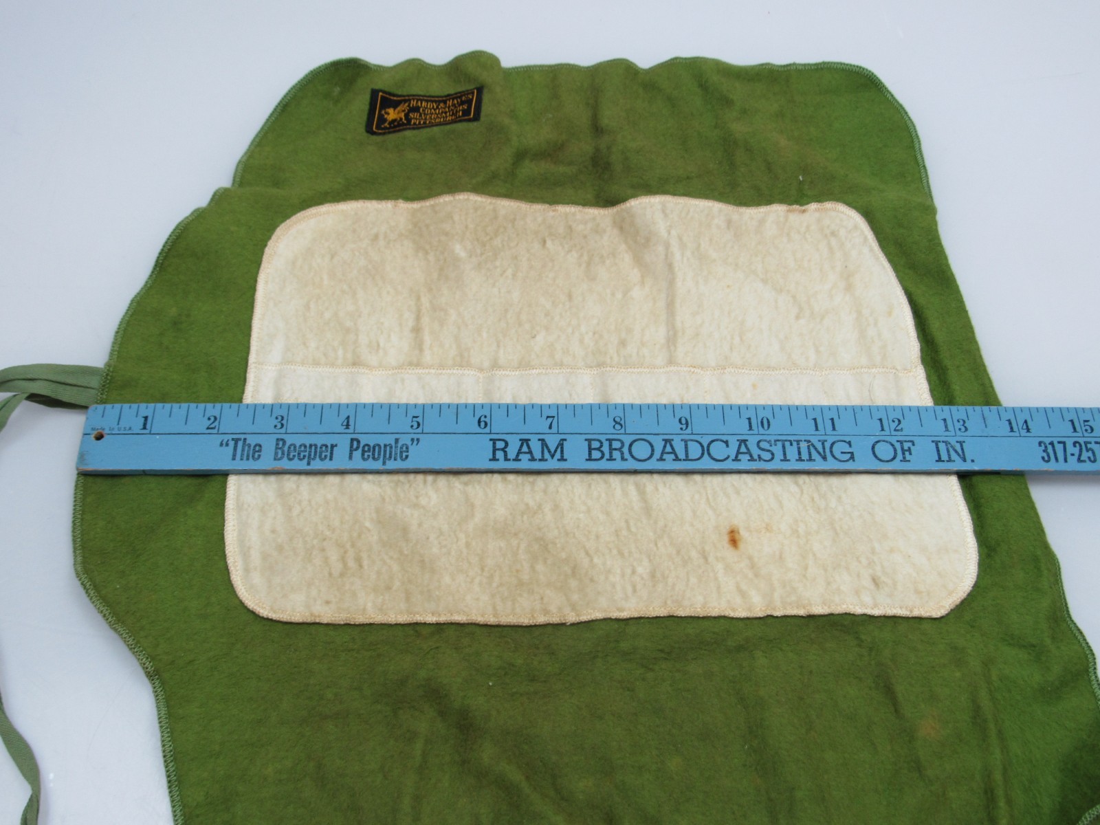 Hardy Hayes Anti-Tarnish Silverware Bag Cloth Silver Pittsburgh Silversmiths Vtg