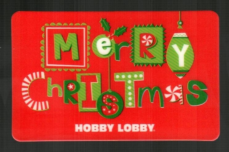 HOBBY LOBBY Merry Christmas ( 2012 ) Gift Card ( $0 )