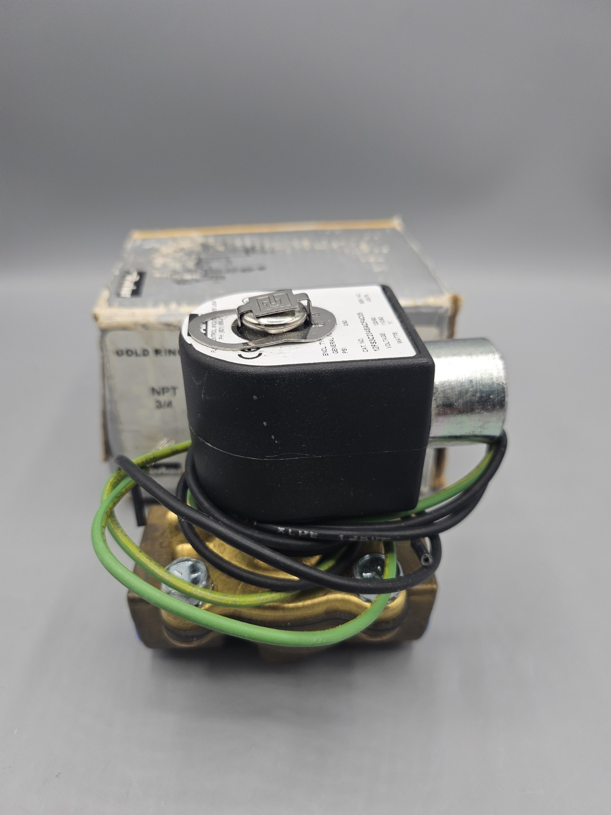 Parker 12FS3C2348ACF4C05 110/120V 3/4" NPT 3/4" Orifice Steam Valve w/Solenoid