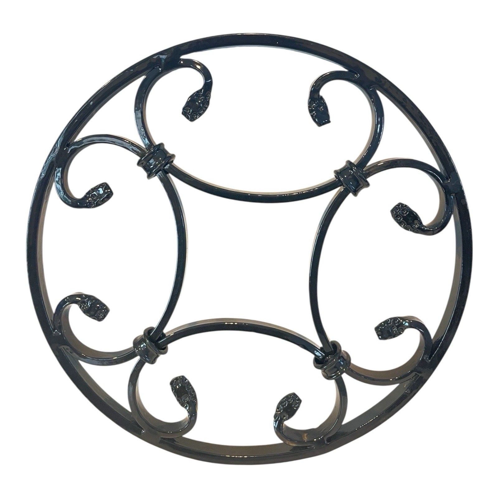 Decorative Wrought Iron Door & Outdoor Gate Grille Black European Style 12”