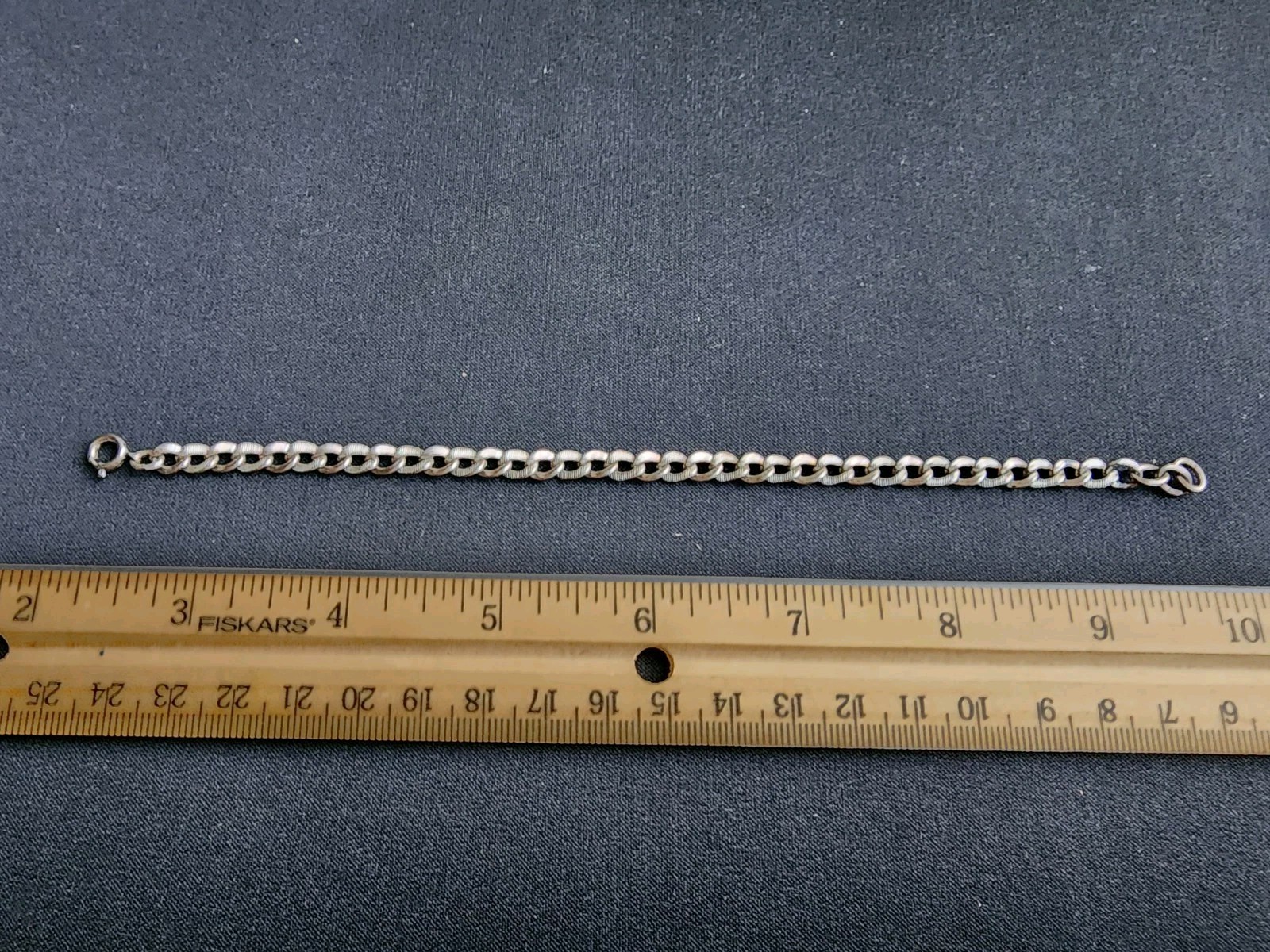 Vintage Sterling Silver Silver Charm Bracelet Marked/Tested+ 