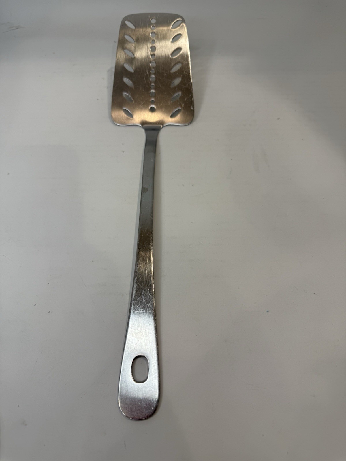 Vintage AMCO Stainless Steel Wide Slotted Turner Spatula 14” Japan Rust Proof