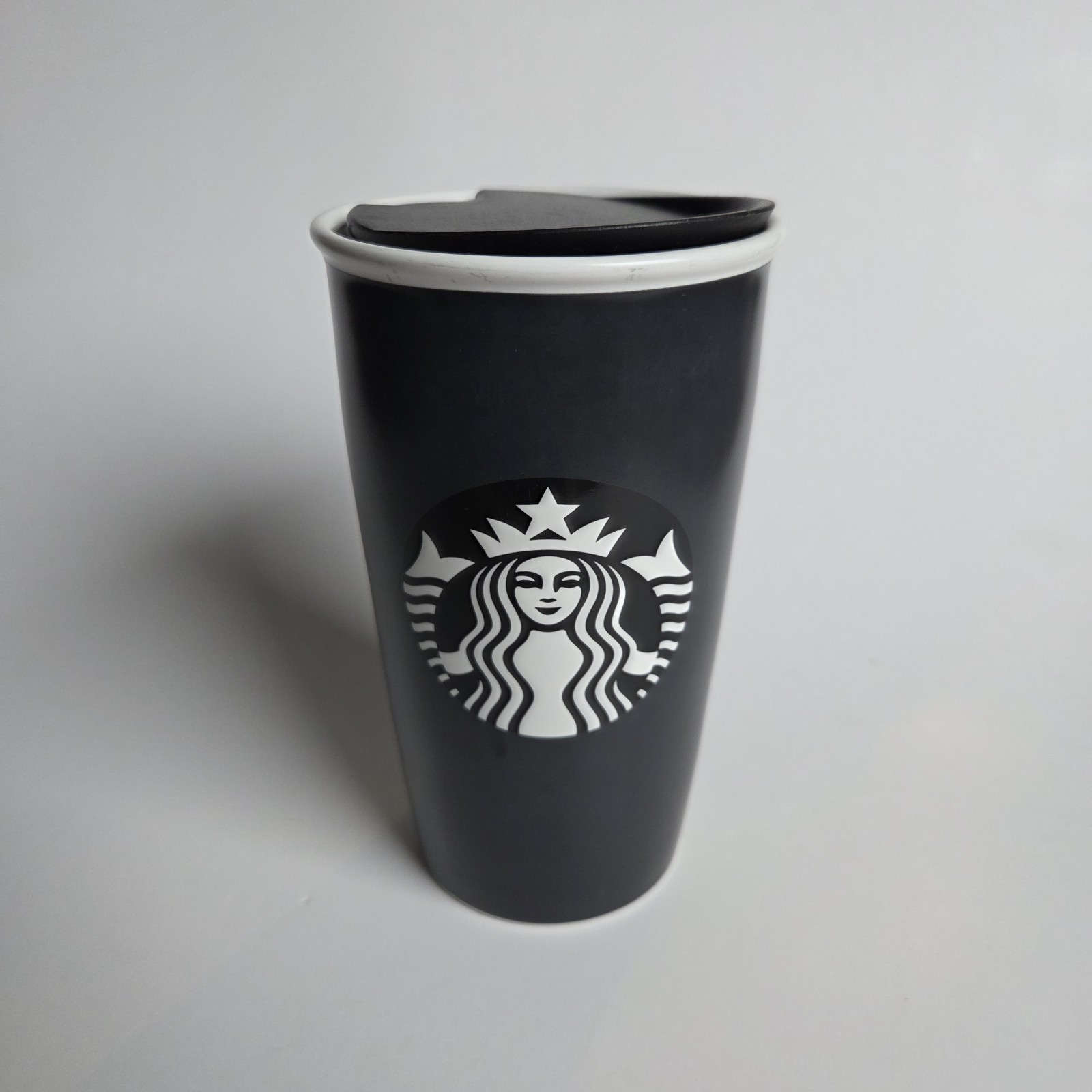 Starbucks 12 oz Ceramic Tumbler Mug Cup w/Lid 2016 Coffee Water Star Bucks
