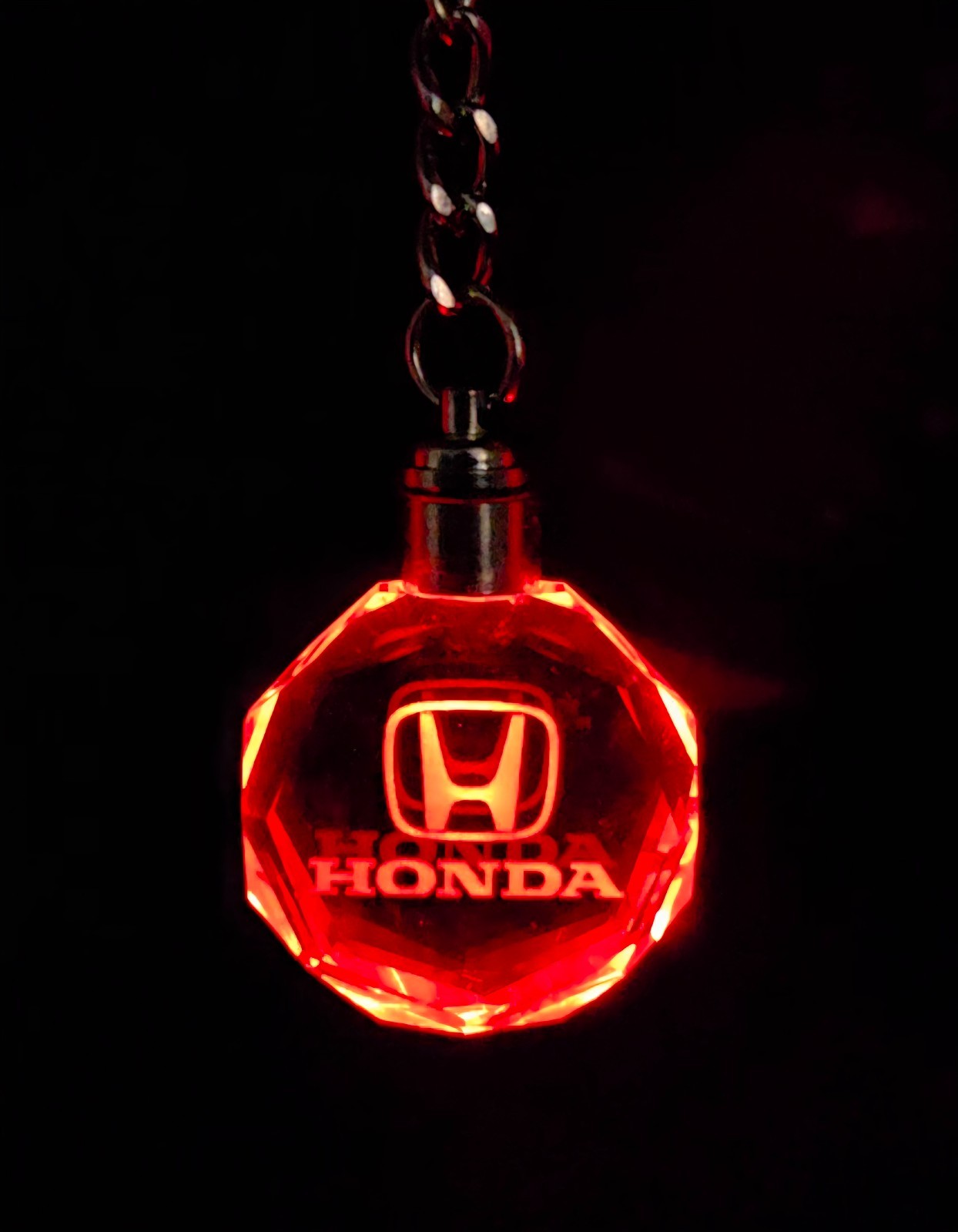 Honda Crystal Keychain Keyring LED Pendant