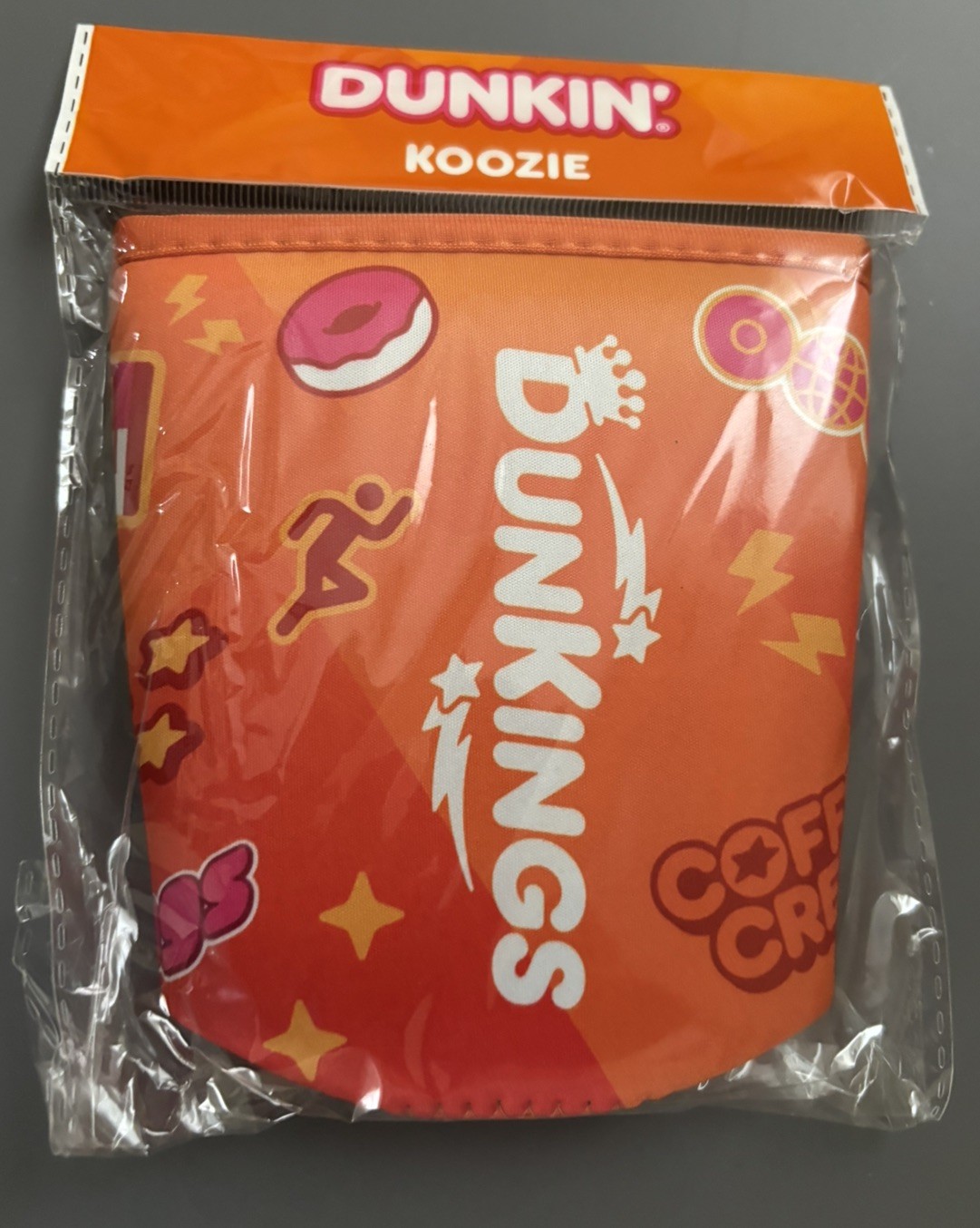 Dunkin Donuts Dunkings Koozie Orange Coffee Sleeve Limited Edition New Sealed