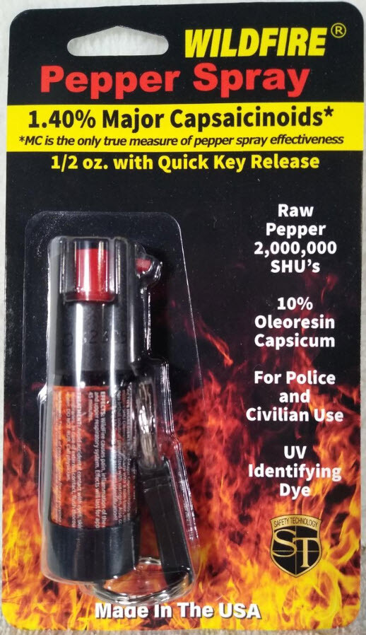 Pepper Spray Wildfire .50 oz with Quick Key Release Keychain 2 million SHU -^^#