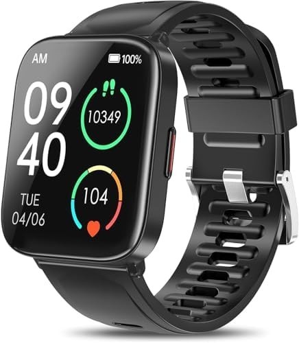 Smart Watch, 5ATM Waterproof Fitness Men's Smartwatch, 1.69'' Touch Screen Fitne