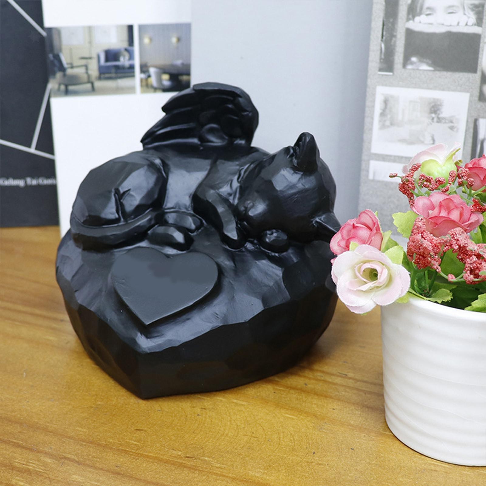 Pet Memorial Stone Grave Marker Souvenir Weather Resistant Garden Statue