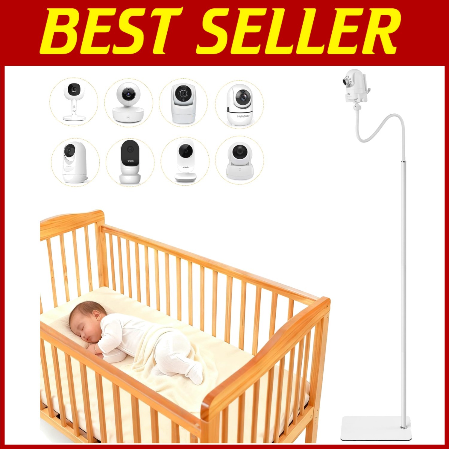 Universal Baby Monitor Floor Stand Holder Mount