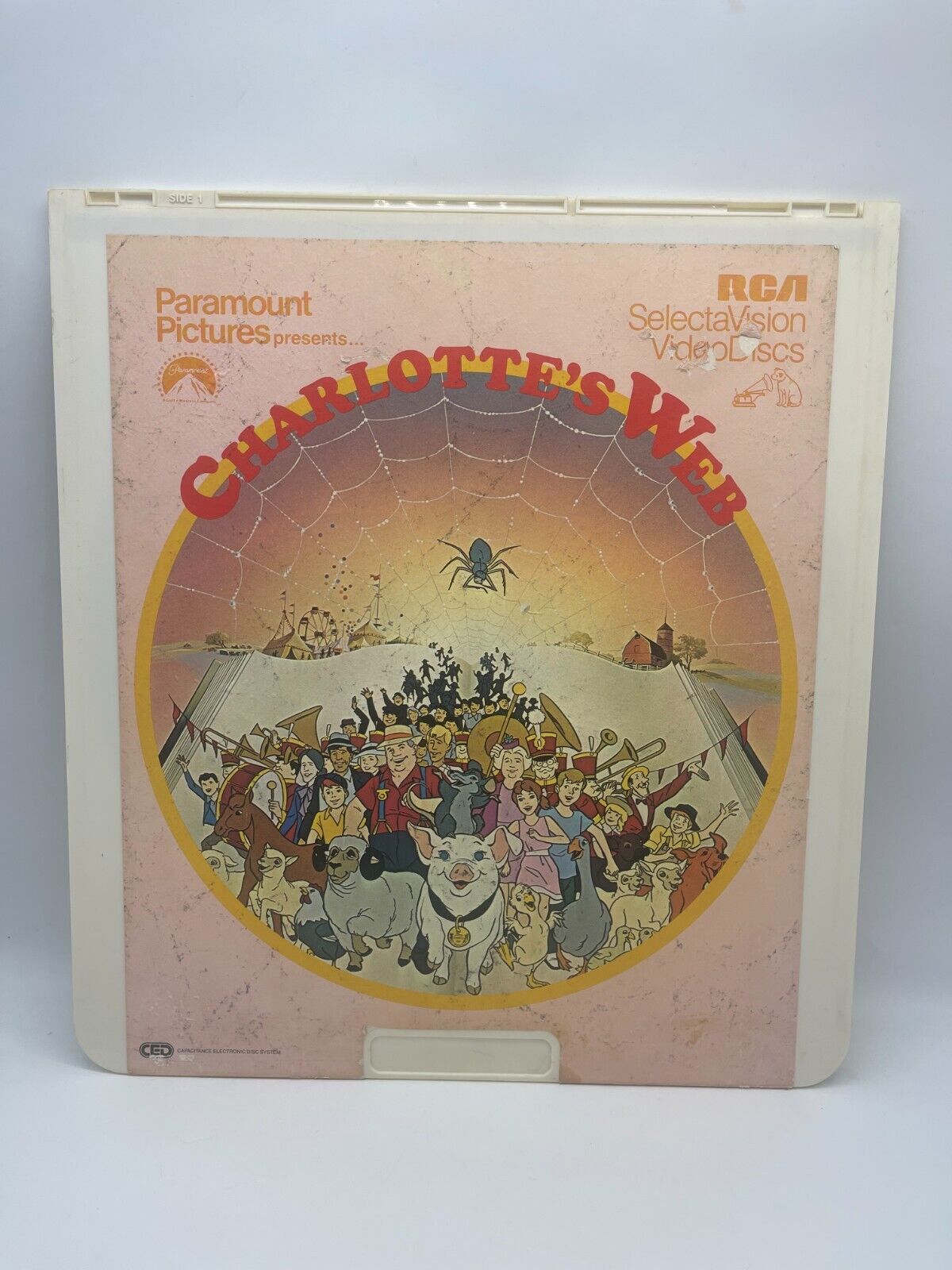RCA SelectAVision Video Disc CED CHARLOTTE'S WEB E.B. White Untested FREE SHIP