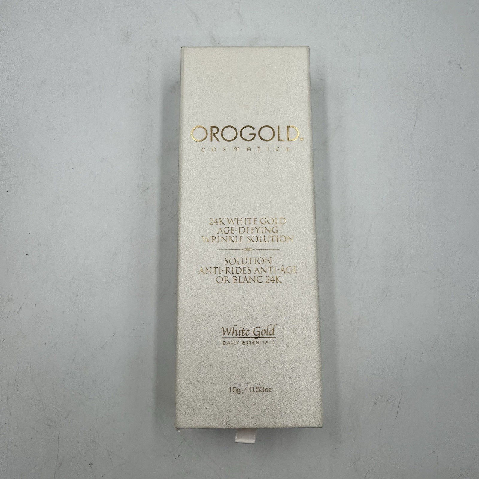 Orogold 24K White GOLD Age Defying Wrinkle Solution New 15g