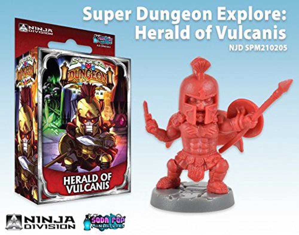 Super Dungeon Explore Herald Of Vulcanis Character Pack - Soda Pop Miniatures