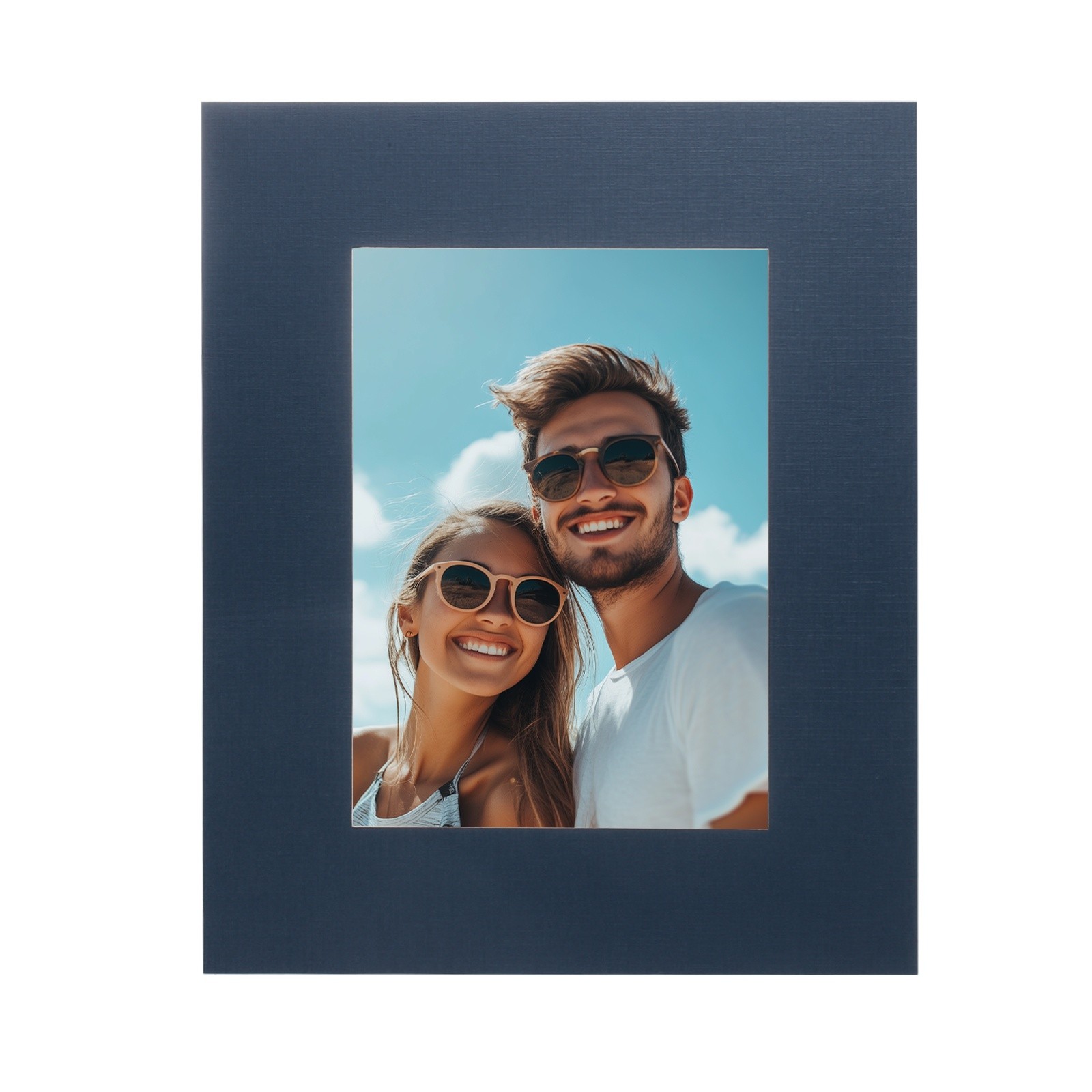 Picture Mats 8x10 Frame Mattes with Backing Dark Blue