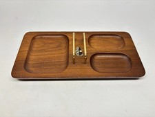 Mission Crafted California Solid Walnut Men’s Desk Organizer Valet Vintage MCM